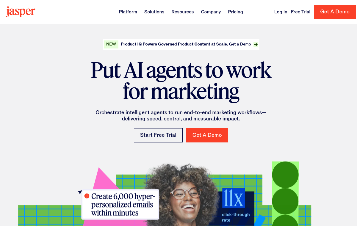 Jasper official website screenshot
