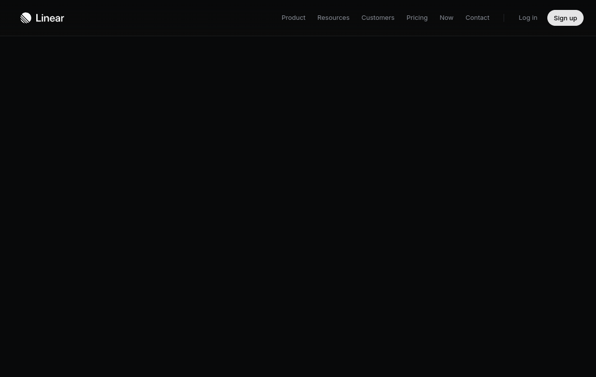 Linear official website screenshot