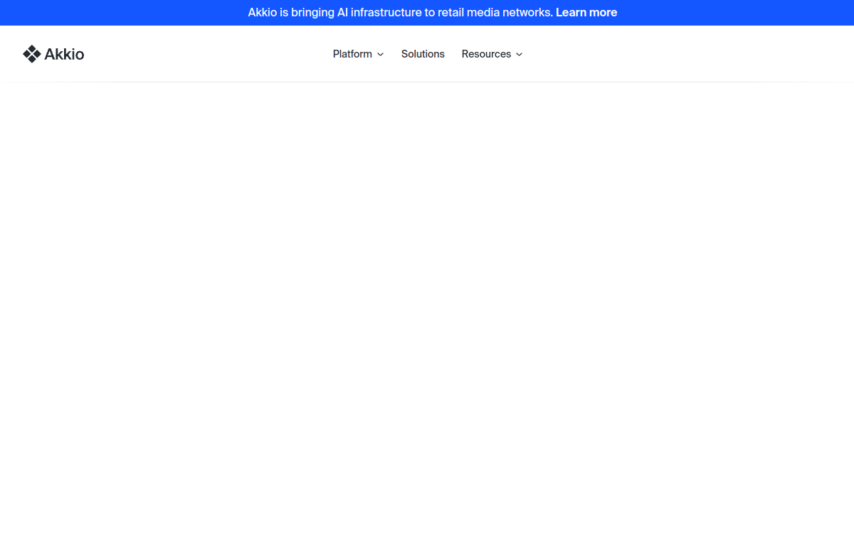 Akkio official website screenshot