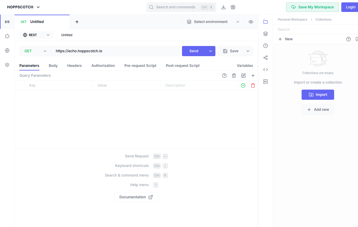 Hoppscotch official website screenshot