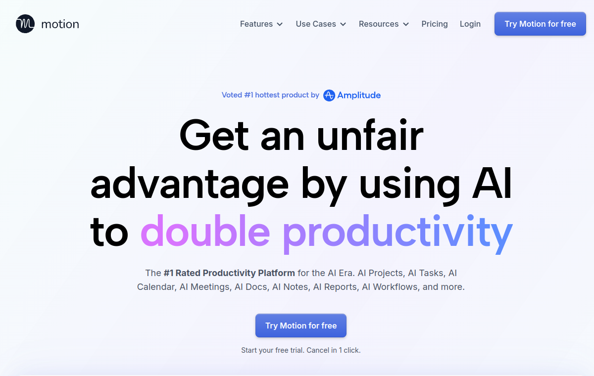 Motion official website screenshot