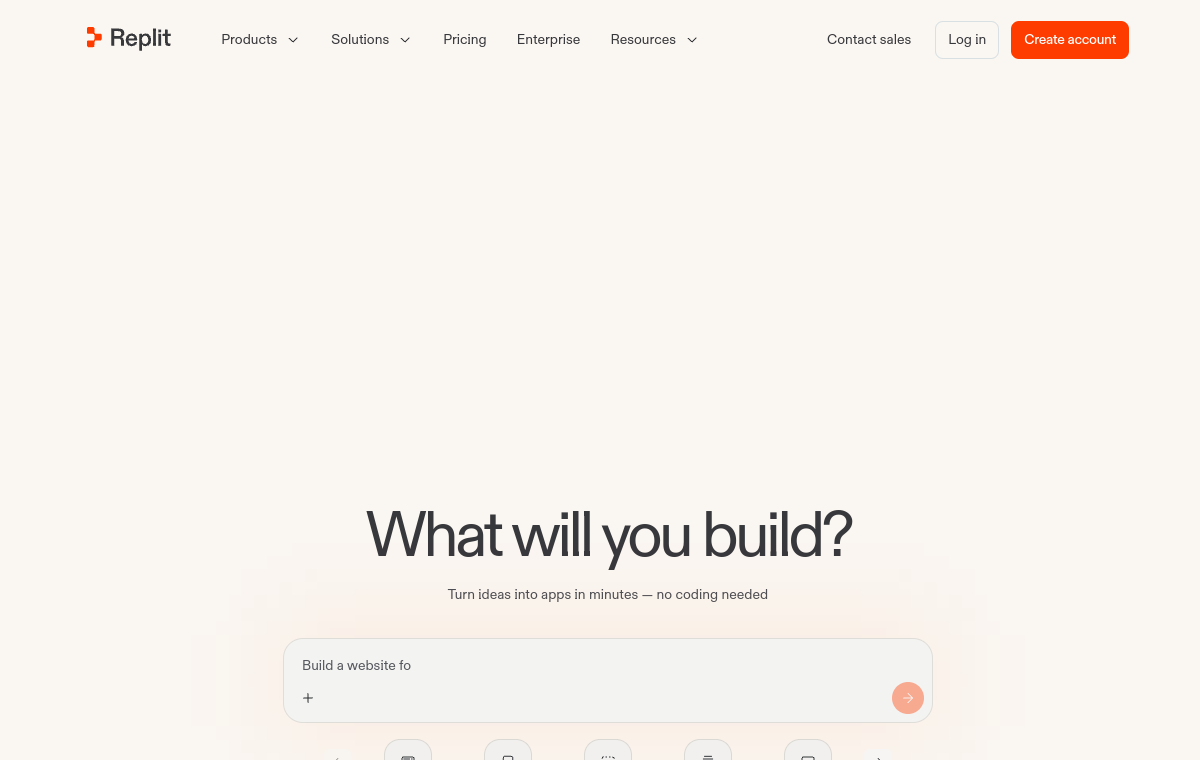 Replit official website screenshot