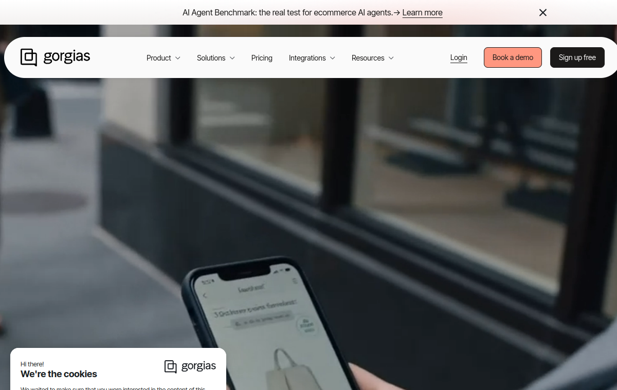 Gorgias official website screenshot