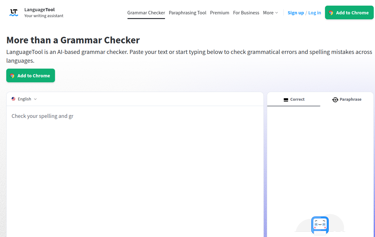 LanguageTool official website screenshot
