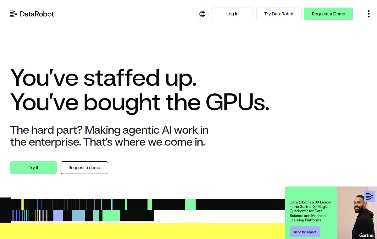 DataRobot official website screenshot