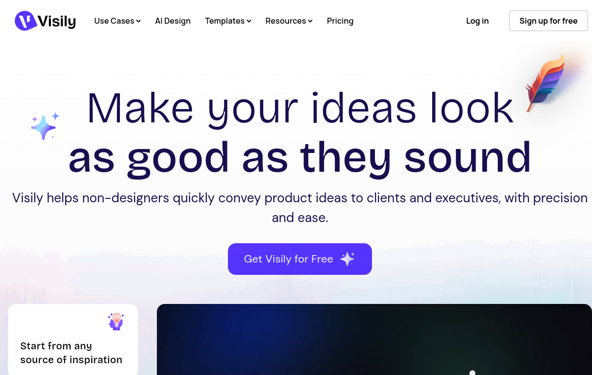 Visily official website screenshot