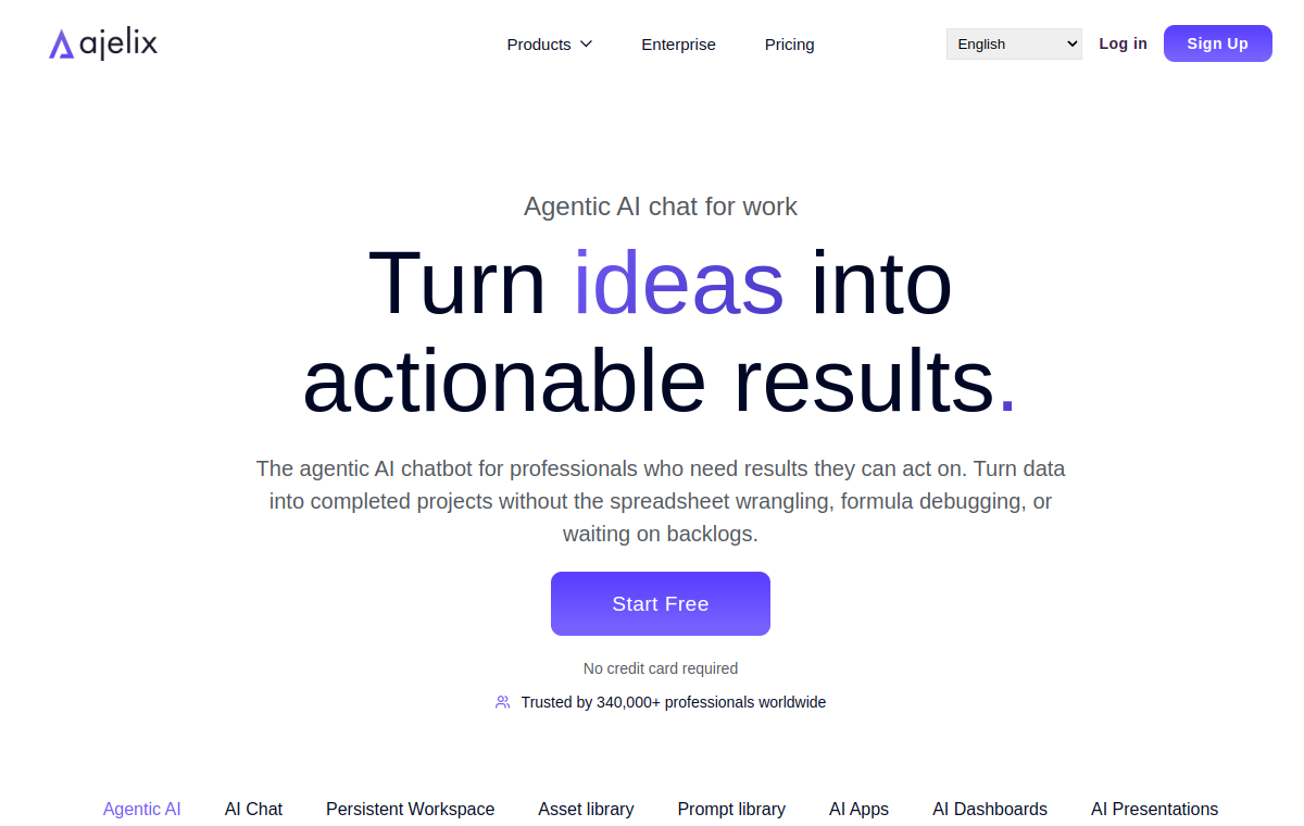 Ajelix official website screenshot